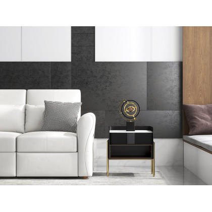 HMR - 109" Leath-aire Reclining Sectional Sofa Bed