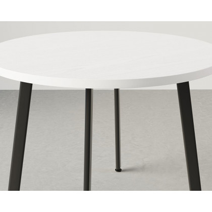 HMR - Dining Set 394 Modern Round Wood Dining Table with 4 Chairs