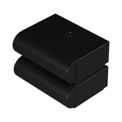 HMR Humply Makeup Vanity Set - Black, With Nightstand, 2 Drawers