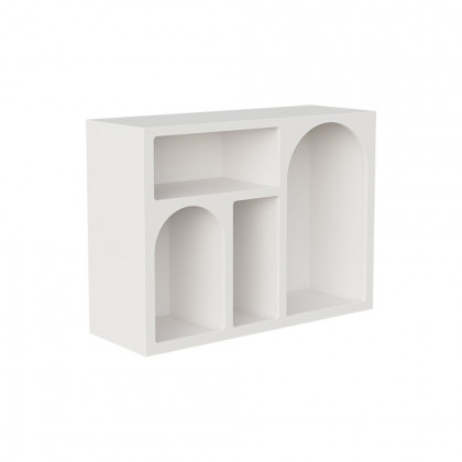 HMR - Codiys White Rectangle End Table Modern Sofa Side Table for Living Room