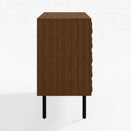 HMR - 59'' Walnut Wood Sideboard Cabinet For Dining Room