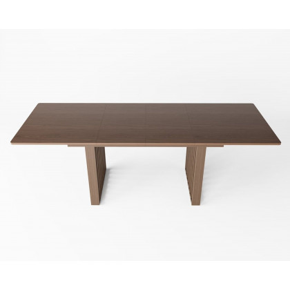 HMR 55"-87" Extendable Dining Table Seats 4-8 People - Walnut