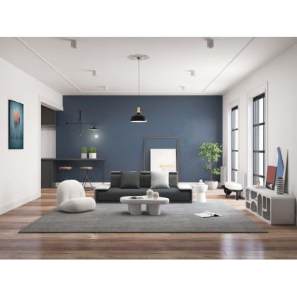 HMR - Wooden Entryway Bench Fleece Upholstered with Abstract Metal Legs