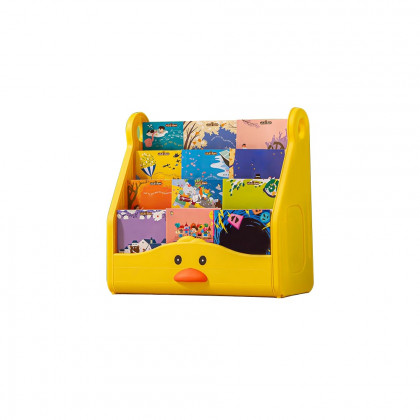 HMR - 4-Tier Little Duck Toy Storage Rack Organizer Children Bookshelf
