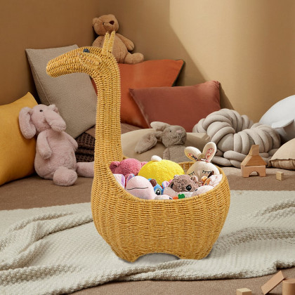 HMR - 23.6'' Giraffe Rattan Floor Toy Storage Basket