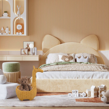HMR - 23.6'' Giraffe Rattan Floor Toy Storage Basket