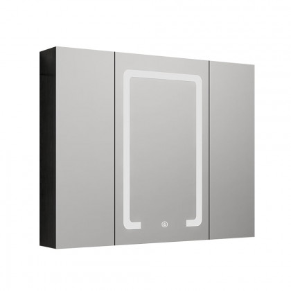 HMR - 32" Modern Wall-mounted LED Lighted Bathroom Medicine Cabinet Vanity Mirror with Storage