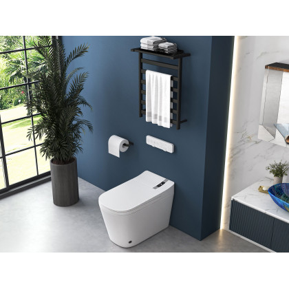 HMR - 32" Modern Wall-mounted LED Lighted Bathroom Medicine Cabinet Vanity Mirror with Storage