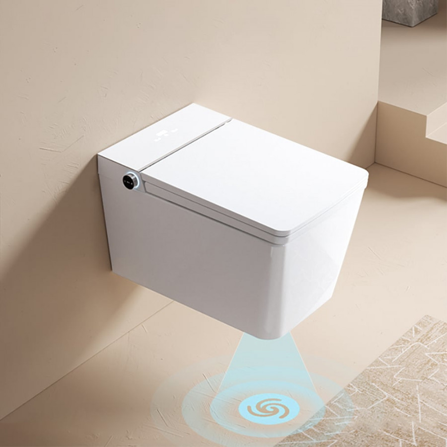 HMR - Automatic Wall-Mounted Smart Toilet with Auto Open/Close Lid 1.32 GPF