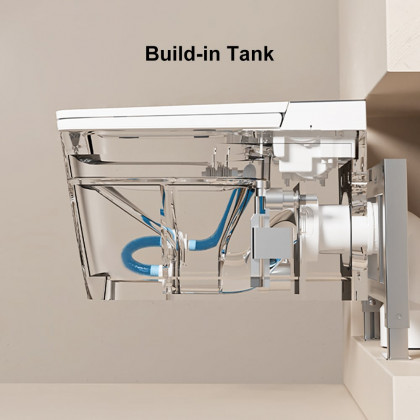 HMR - Automatic Wall-Mounted Smart Toilet with Auto Open/Close Lid 1.32 GPF