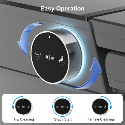 HMR - Automatic Wall-Mounted Smart Toilet with Auto Open/Close Lid 1.32 GPF