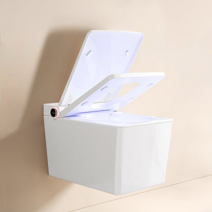 HMR - Automatic Wall-Mounted Smart Toilet with Auto Open/Close Lid 1.32 GPF