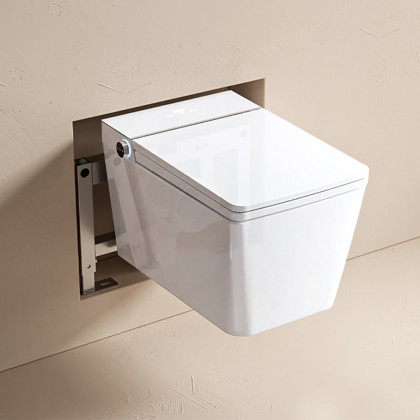 HMR - Automatic Wall-Mounted Smart Toilet with Auto Open/Close Lid 1.32 GPF