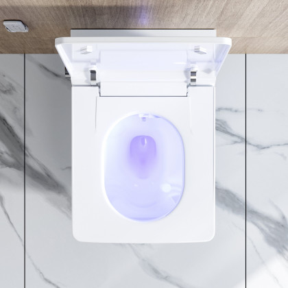 HMR - Automatic Wall-Mounted Smart Toilet with Auto Open/Close Lid 1.32 GPF