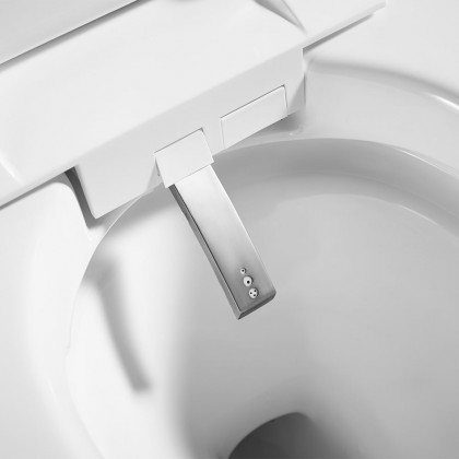 HMR - Set of 2 Elongated Smart Toilet Floor Mounted Automatic Toilet Self-Clean