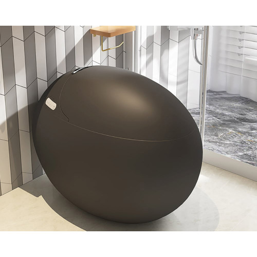 HMR - Set of Two Egg-Shaped Smart Bidet Toilet with Multi-Function Wand 1.28GPF