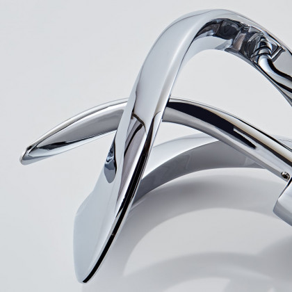 HMR Waterfall Bathroom Sink Faucet Single Handle Solid Brass - Chrome