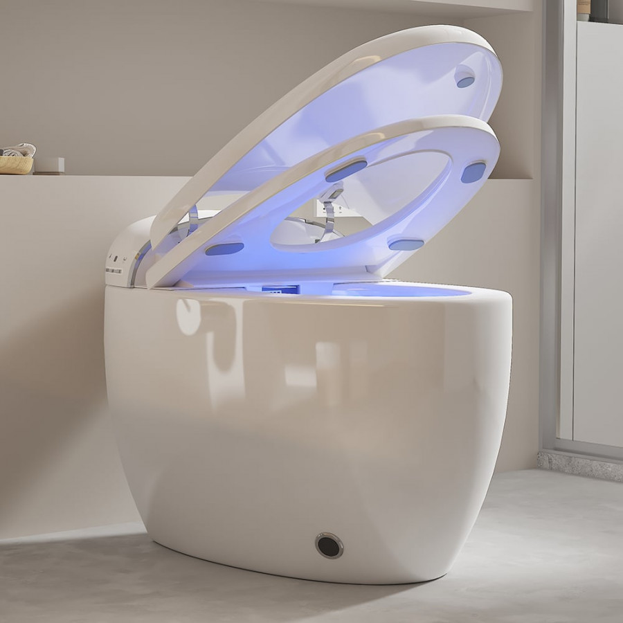 HMR - Automatic Egg-Shaped Smart Bidet Toilet with Multi-Function 1.32 GPF
