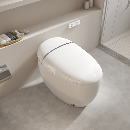 HMR - Automatic Egg-Shaped Smart Bidet Toilet with Multi-Function 1.32 GPF