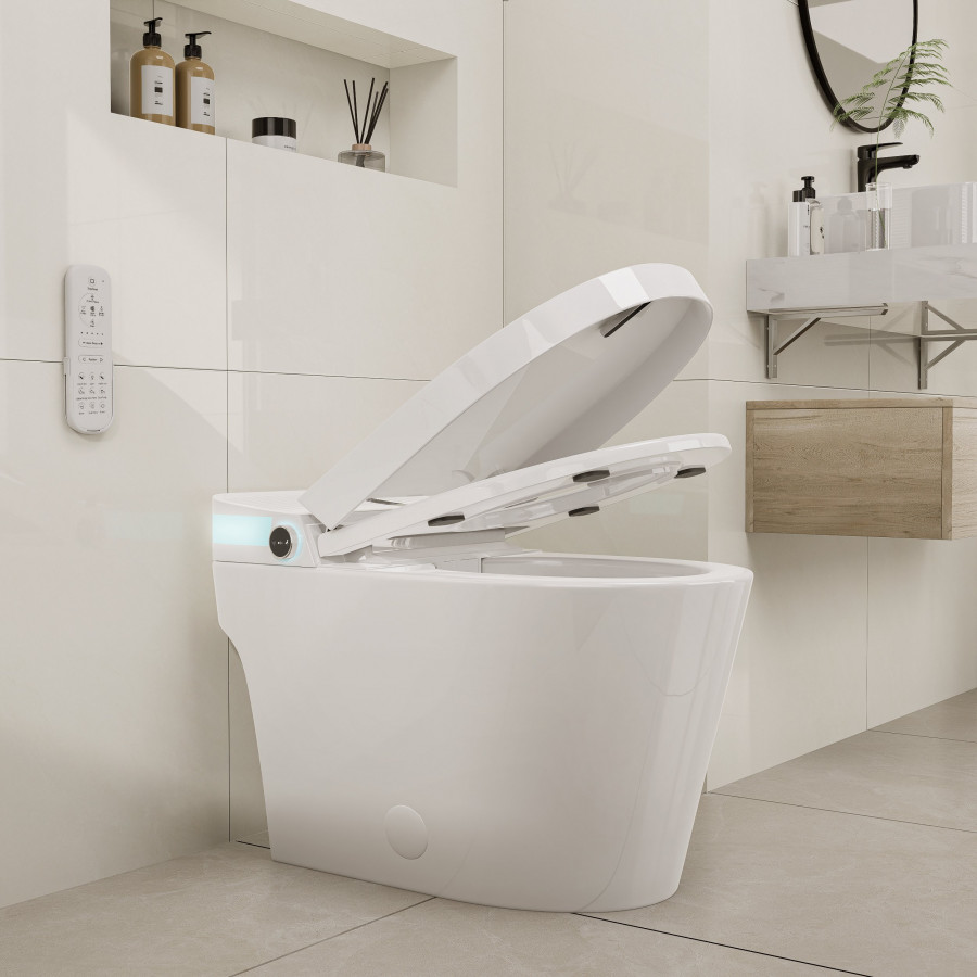 HMR - Automatic Smart Bidet Toilet with Rear Ambient Light 1.32 GPF