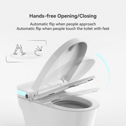 HMR - Automatic Smart Bidet Toilet with Rear Ambient Light 1.32 GPF