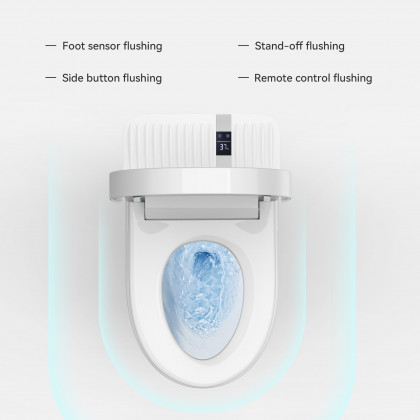 HMR - Automatic Smart Bidet Toilet with Rear Ambient Light 1.32 GPF