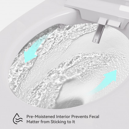 HMR - Automatic Smart Bidet Toilet with Rear Ambient Light 1.32 GPF