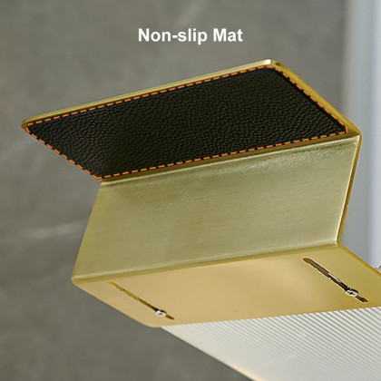 HMR - 24"-29" Acrylic & Aluminum Extendable Bathtub Tray in Clear & Gold Bathroom Caddy Shelf