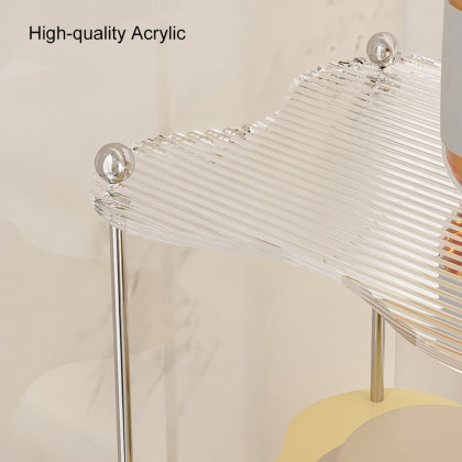 HMR - 3-Tier Amber & Clear & Beige Acrylic Bathroom Storage Rack Makeup Cosmetic Organizer
