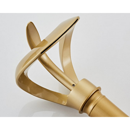 HMR Modern Elegant Waterfall Bathroom Vessel Sink Faucet Single Handle Solid Brass - Gold