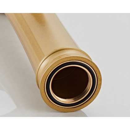 HMR Modern Elegant Waterfall Bathroom Vessel Sink Faucet Single Handle Solid Brass - Gold