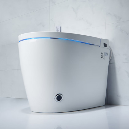 HMR - Set of 2 Floor Mounted Self Clean Smart Toilet Tankless Automatic Toilet