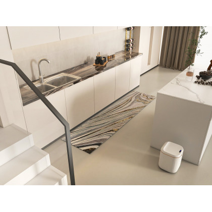 HMR - Automatic Touchless Motion Sensor Trash Can White Smart Garbage Can for Bathroom Kitchen