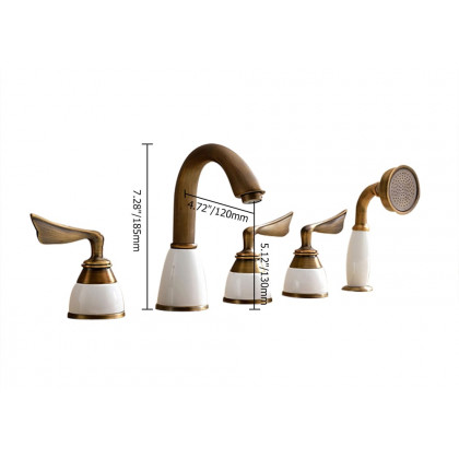 HMR - Deck Mounted Roman Bathtub Faucet