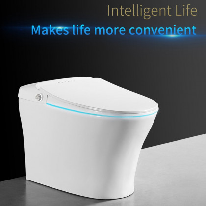 HMR - Tankless Smart Set of 2 Floor Mounted Automatic Toilet Self Clean Smart Toilet