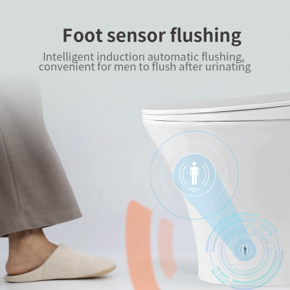 HMR - Tankless Smart Set of 2 Floor Mounted Automatic Toilet Self Clean Smart Toilet
