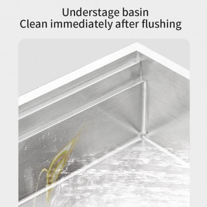 HMR - 43'' Stainless Steel 7 Pcs Kitchen Sink Rectangular Drop-in Single Bowl in Brushed