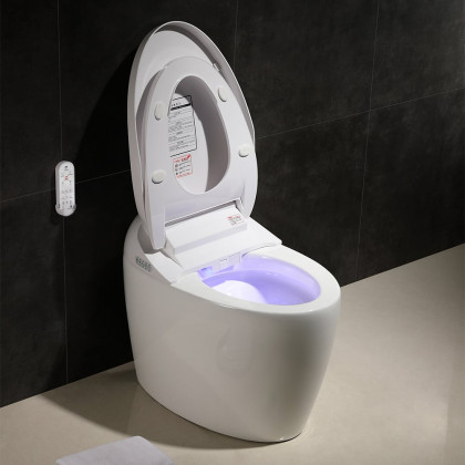 HMR - Set of 2 Automatic Flushing Smart Bidet Toilet with Multi-Function 1.32 GPF