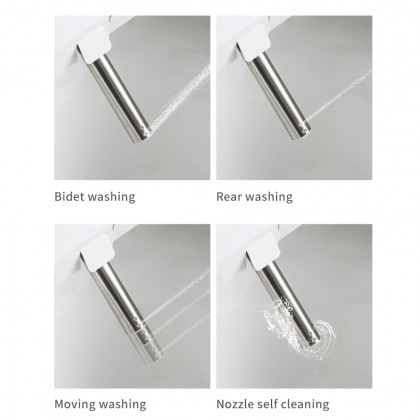 HMR - Set of 2 Automatic Flushing Smart Bidet Toilet with Multi-Function 1.32 GPF