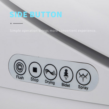 HMR - Set of 2 Automatic Flushing Smart Bidet Toilet with Multi-Function 1.32 GPF