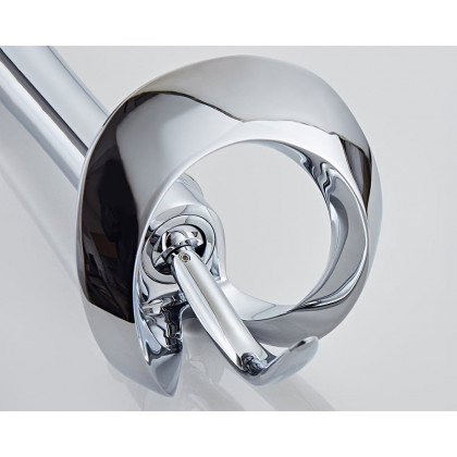 HMR Modern Elegant Waterfall Bathroom Vessel Sink Faucet Single Handle Solid Brass - Chrome
