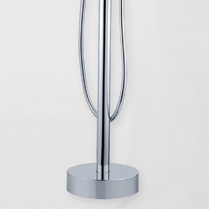 HMR - Modern Chrome Waterfall Bathroom Tub Faucet with Handheld Spray Solid Brass