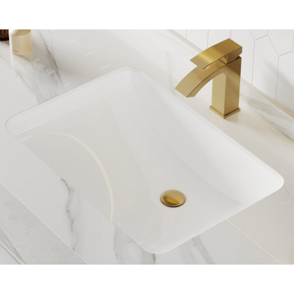 HMR Modern 35" Bathroom Vanity Set with Sink - White
