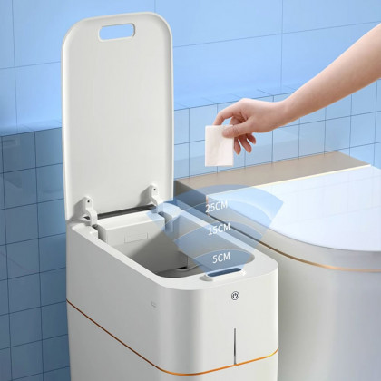 HMR - Smart Touchless Trash Can Automatic Packing Motion Sensor Garbage Bin with Light Charge
