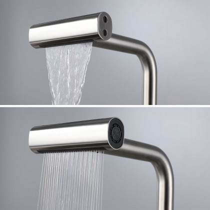 HMR - 720° Rotating Pull-Out Design Swivel Waterfall Kitchen Faucet