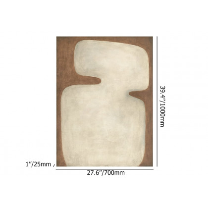 HMR 39.4" Modern Abstract Geometric Wall Decor Art for Living Room Bedroom - Style B