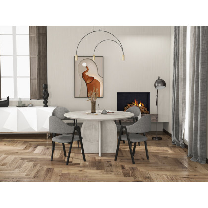 HMR Realid Modern Elephant Wall Decor for Living Room Cute Painting with Frame in Brown - Rectangle