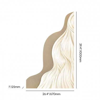 HMR - 39.4" Modern Wall Art Home Decor Built-in LED Lights