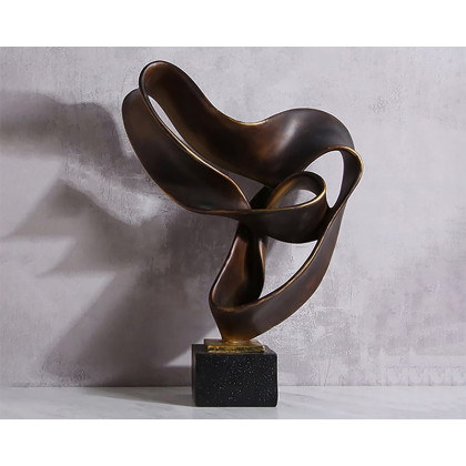 HMR - Industrial Resin Abstract Sculpture Home Decorative Figurine Desk Art Decor