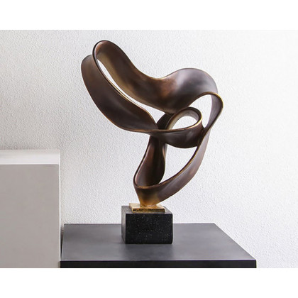 HMR - Industrial Resin Abstract Sculpture Home Decorative Figurine Desk Art Decor